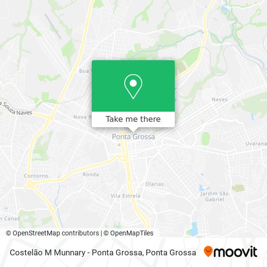Costelão M Munnary - Ponta Grossa map