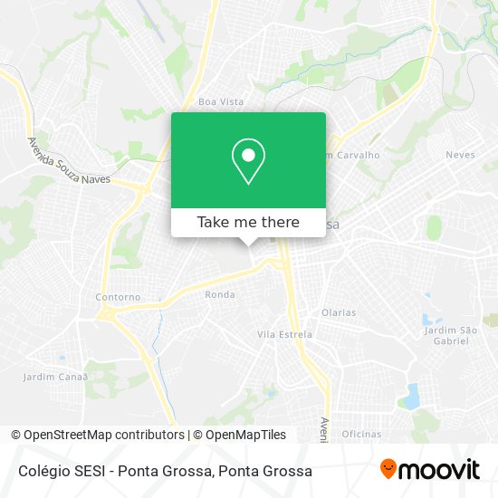 Colégio SESI - Ponta Grossa map