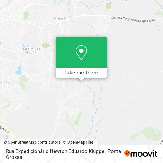 Mapa Rua Expedicionário Newton Eduardo Kluppel