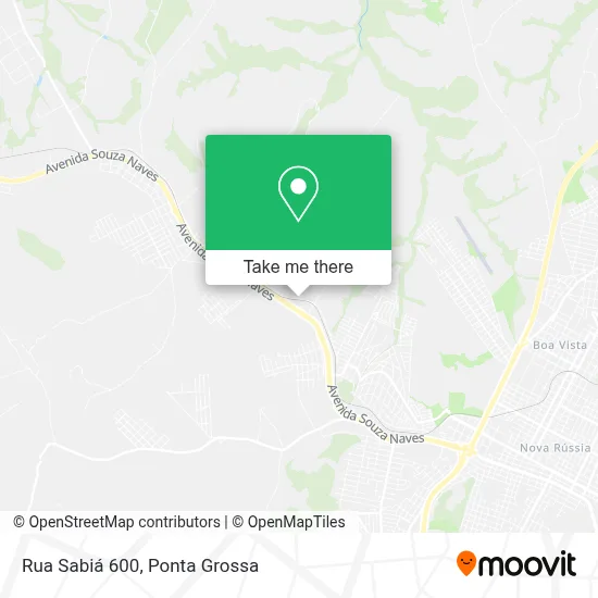 Rua Sabiá 600 map