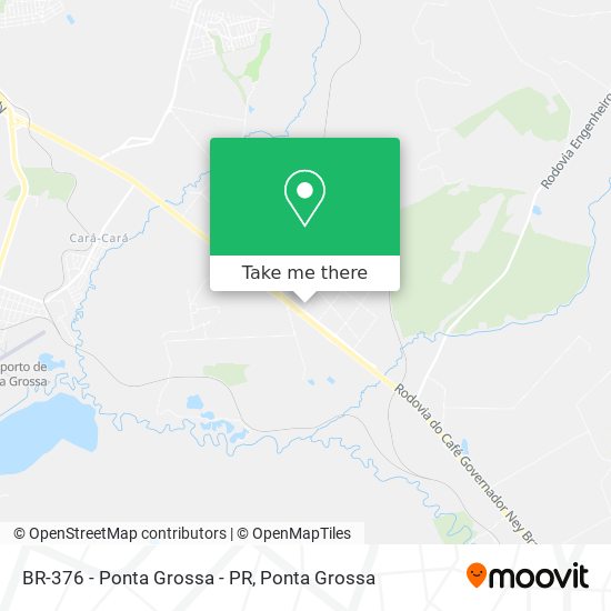 BR-376 - Ponta Grossa - PR map