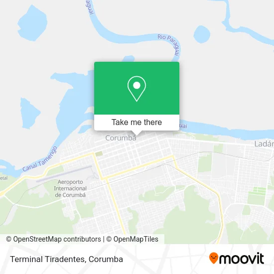 Terminal Tiradentes map