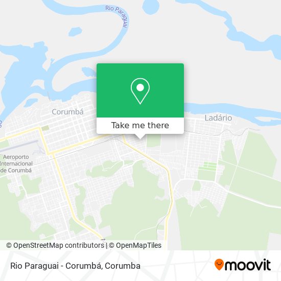 Mapa Rio Paraguai - Corumbá