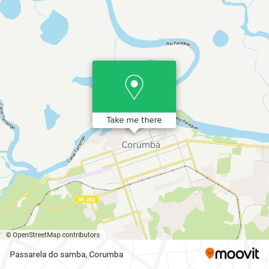 Mapa Passarela do samba