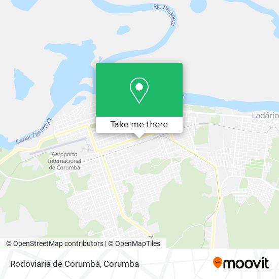 Mapa Rodoviaria de Corumbá