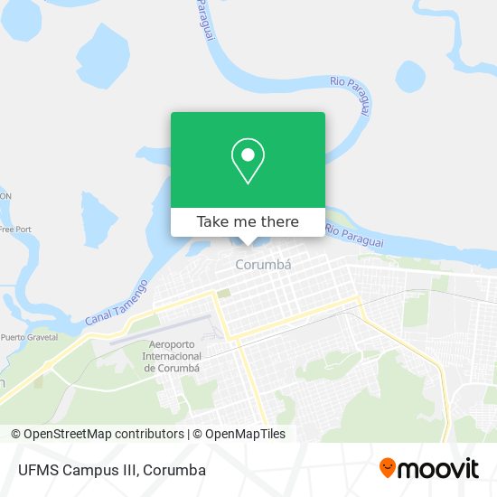 Mapa UFMS Campus III