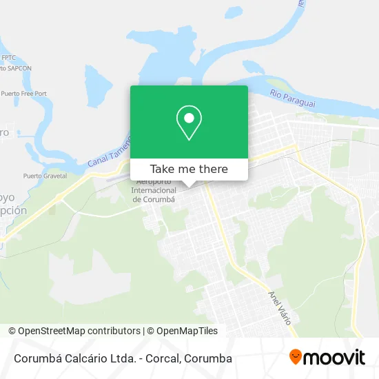 Corumbá Calcário Ltda. - Corcal map