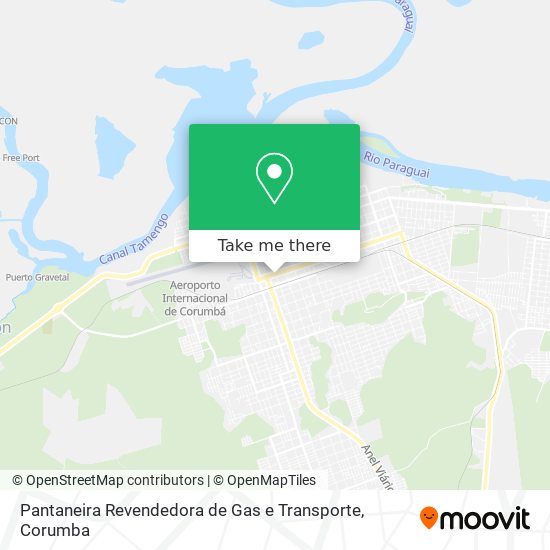 Pantaneira Revendedora de Gas e Transporte map