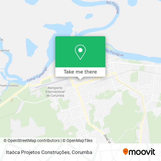 Itaóca Projetos Construções map