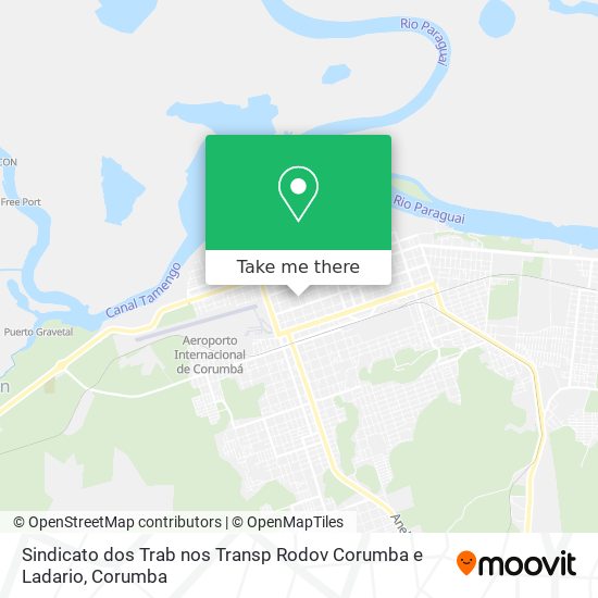 Mapa Sindicato dos Trab nos Transp Rodov Corumba e Ladario