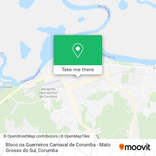 Bloco os Guerreiros Carnaval de Corumba - Mato Grosso do Sul map