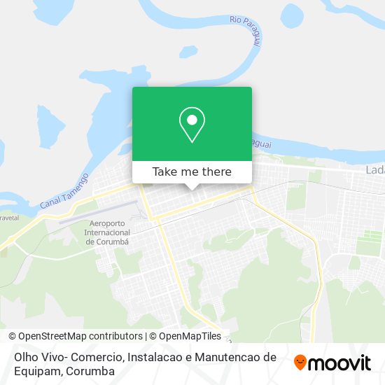 Mapa Olho Vivo- Comercio, Instalacao e Manutencao de Equipam