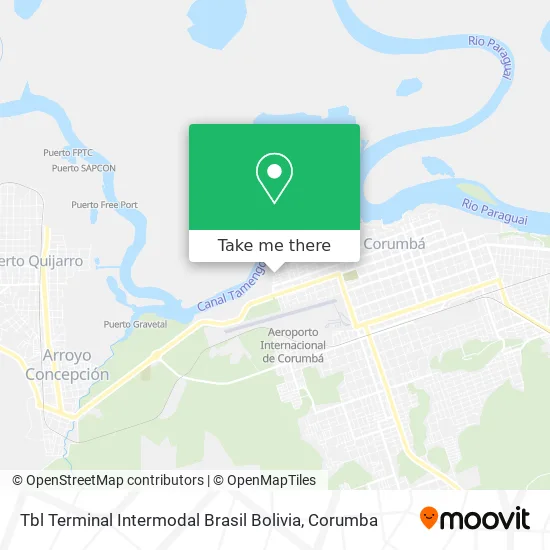 Tbl Terminal Intermodal Brasil Bolivia map