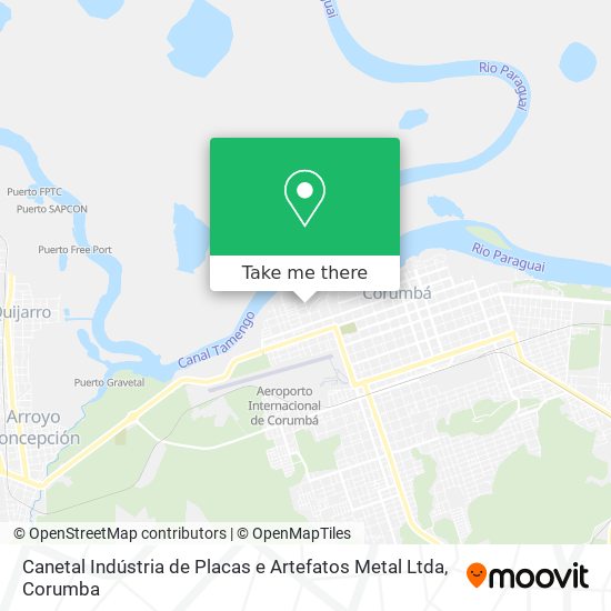 Mapa Canetal Indústria de Placas e Artefatos Metal Ltda