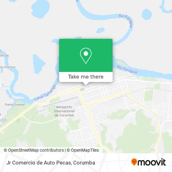 Jr Comercio de Auto Pecas map