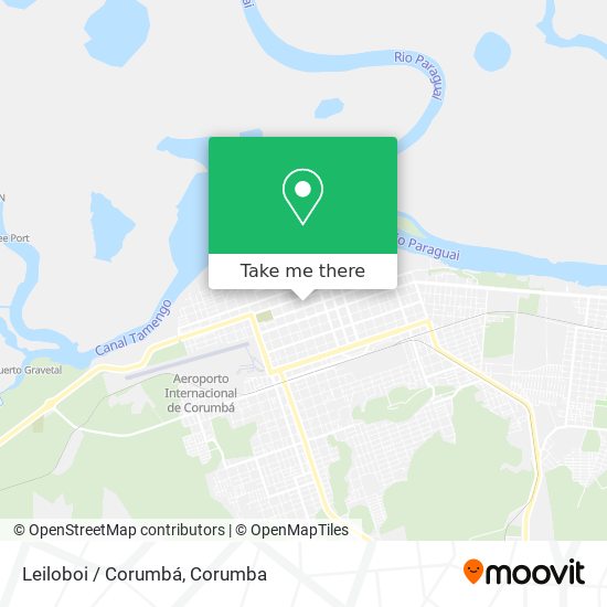 Leiloboi / Corumbá map