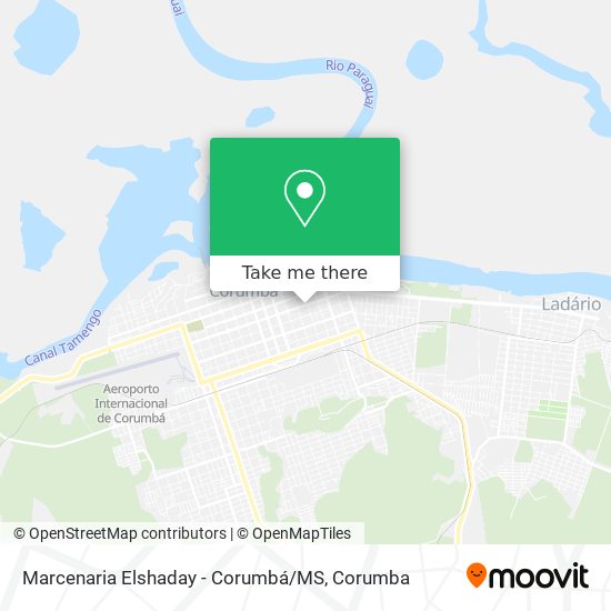 Mapa Marcenaria Elshaday - Corumbá / MS