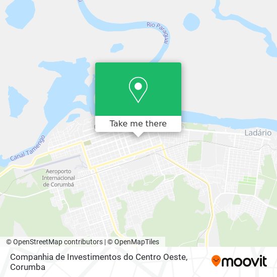 Companhia de Investimentos do Centro Oeste map