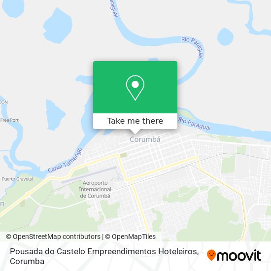 Mapa Pousada do Castelo Empreendimentos Hoteleiros