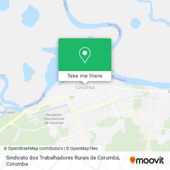 Mapa Sindicato dos Trabalhadores Rurais de Corumbá