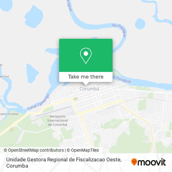 Unidade Gestora Regional de Fiscalizacao Oeste map