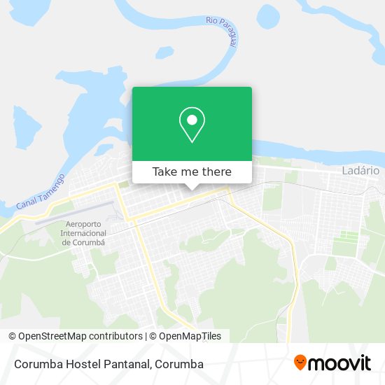 Corumba Hostel Pantanal map