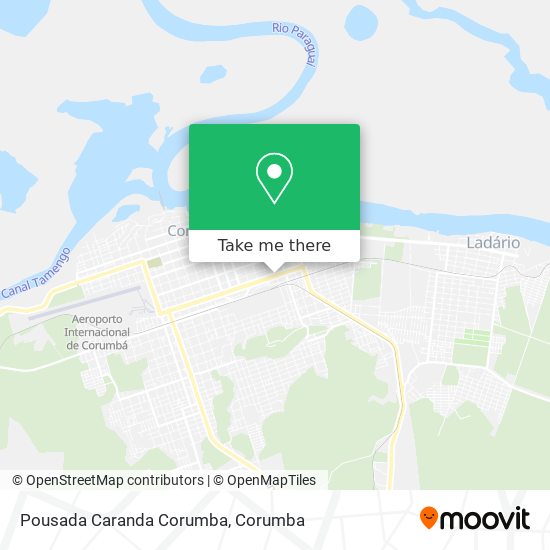 Mapa Pousada Caranda Corumba