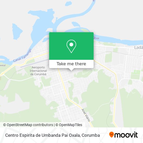 Mapa Centro Espirita de Umbanda Pai Oxala