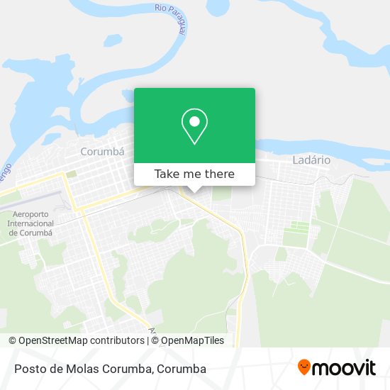 Mapa Posto de Molas Corumba