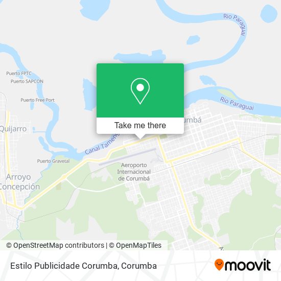 Estilo Publicidade Corumba map