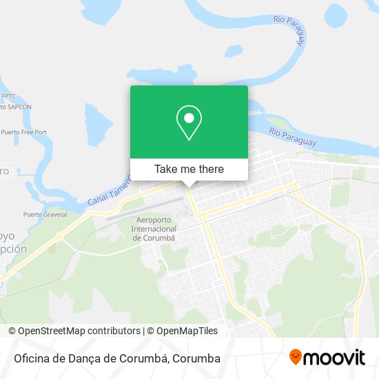 Mapa Oficina de Dança de Corumbá