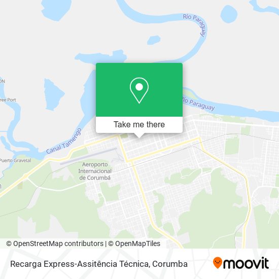 Mapa Recarga Express-Assitência Técnica