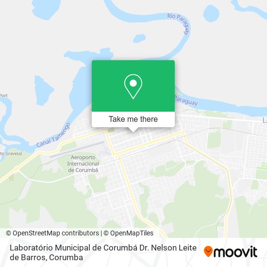 Laboratório Municipal de Corumbá Dr. Nelson Leite de Barros map