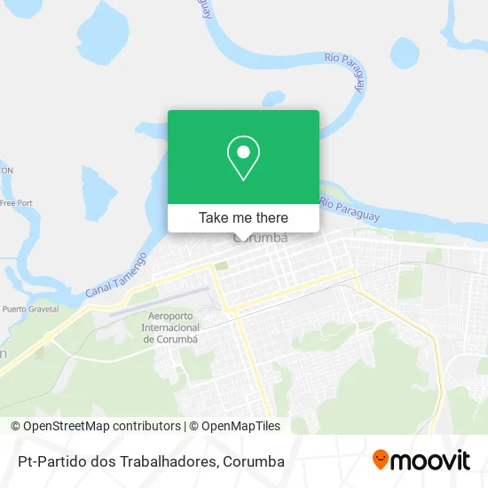 Pt-Partido dos Trabalhadores map