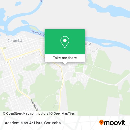 Mapa Academia ao Ar Livre