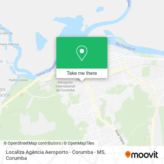 Localiza Agência Aeroporto - Corumba - MS map