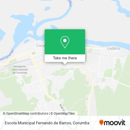 Mapa Escola Municipal Fernando de Barros