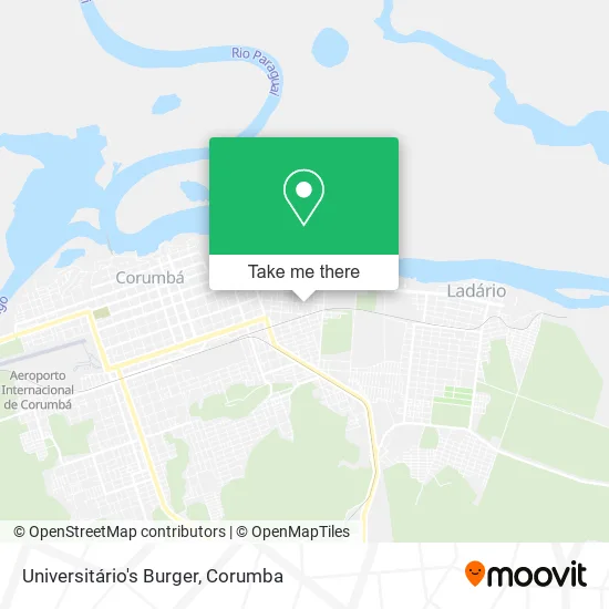 Universitário's Burger map