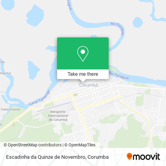 Mapa Escadinha da Quinze de Novembro