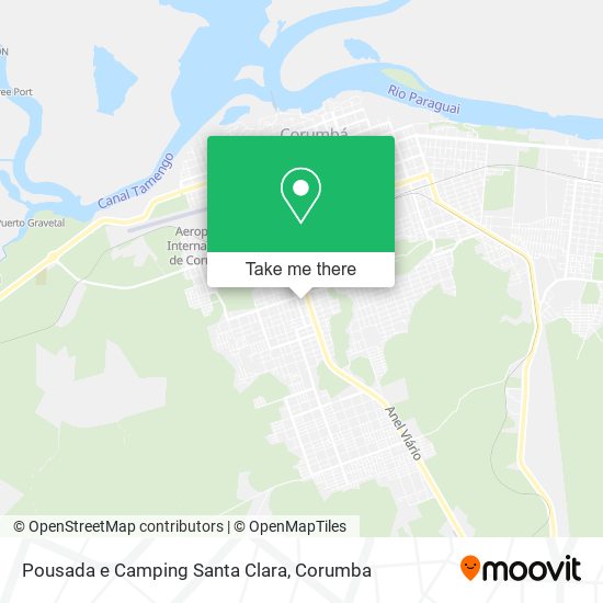 Pousada e Camping Santa Clara map