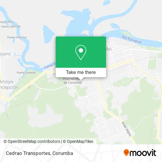 Cedrao Transportes map