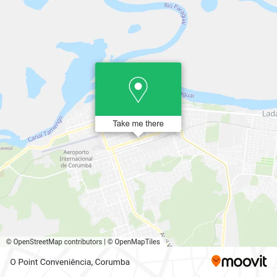 O Point Conveniência map