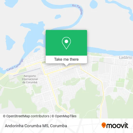 Andorinha Corumba MS map