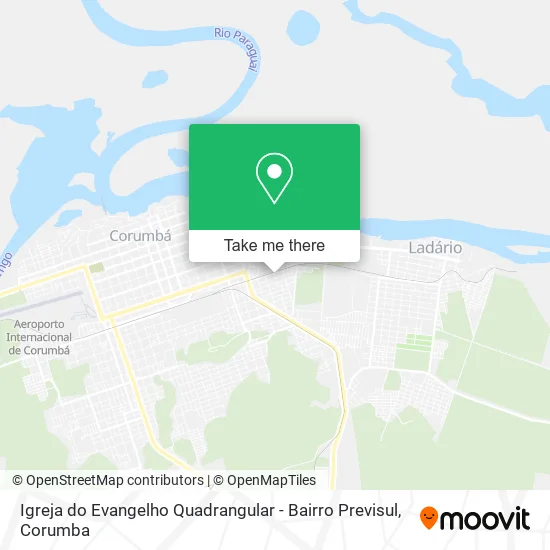 Igreja do Evangelho Quadrangular - Bairro Previsul map