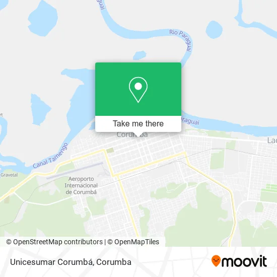 Unicesumar Corumbá map