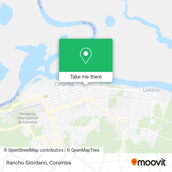 Rancho Giordano map
