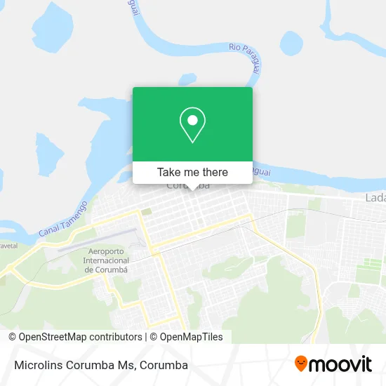 Microlins Corumba Ms map