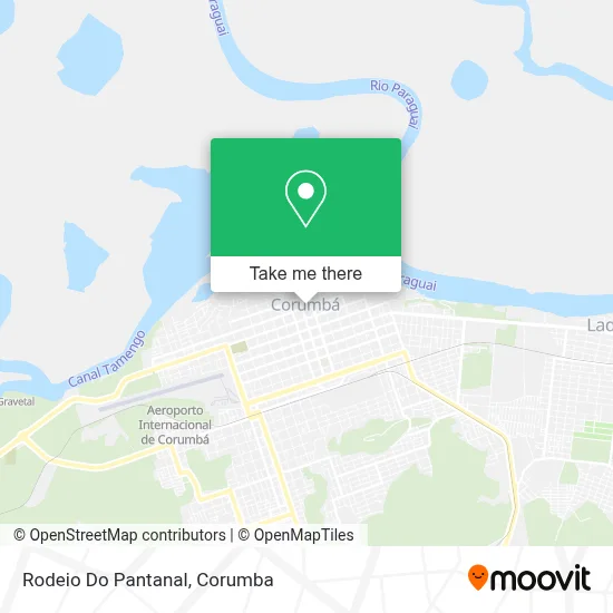 Rodeio Do Pantanal map