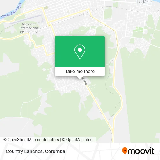 Country Lanches map