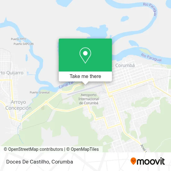 Doces De Castilho map